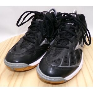 Mizuno Wave Hurricane Volleyball Shoes Sneakers Womens Black Sz 9